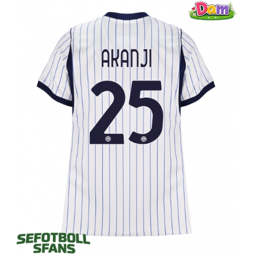 Inter Milan Manuel Akanji #25 Bortatröja Kvinnor 2026-27 Kortärmad